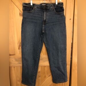 Lands' End Square Rigger Traditionial Fit Coupe Classic Blue Jeans 34X28